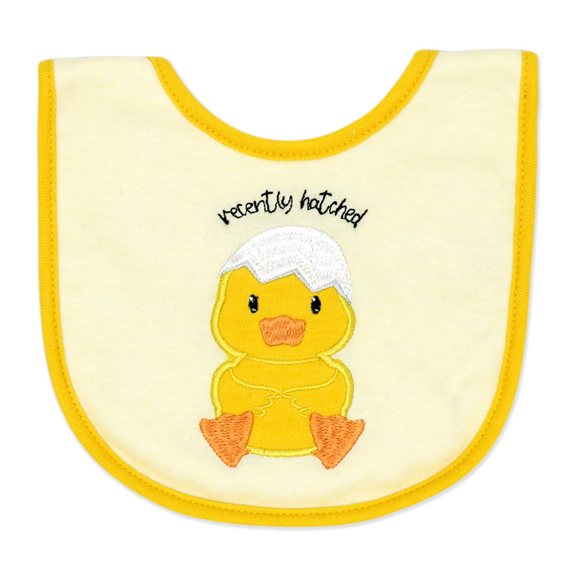 Duck Baby Bibs & Socks Set – 3 Bibs + 2 Pairs Socks, Soft Cotton Blend