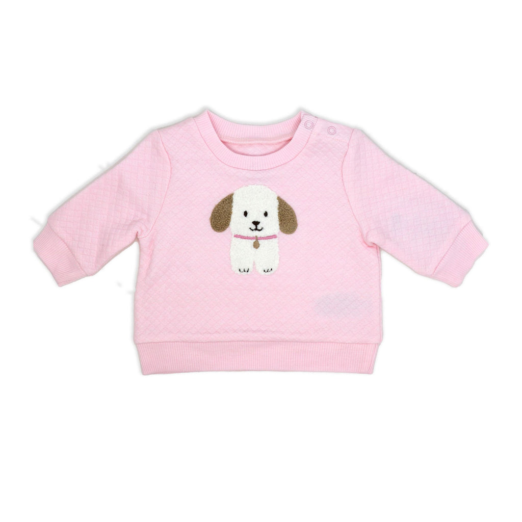 Pink Puppy 2 Piece Baby Pajama Set