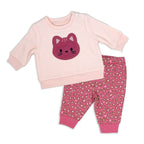 Pink Cat 2 Piece Baby Pajama Set