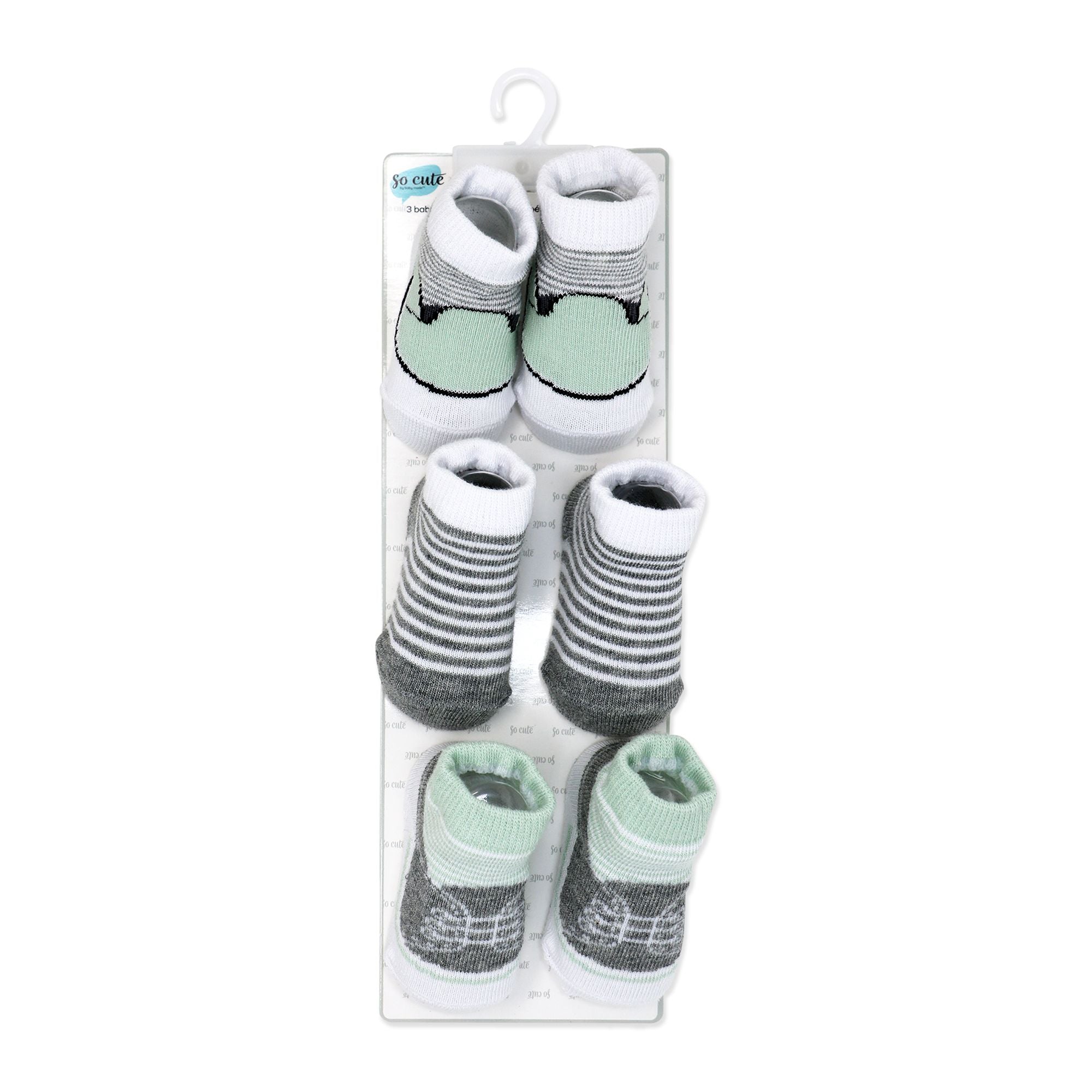 Sage Baby Crew Socks 3 Pairs (0–6 Months)