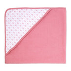 6-Piece Pink Bear Baby Bath Set – 3 Hooded Towels & 3 Washcloths, 100% Polyester
