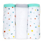 Dinosaur Baby Bath Set – 100% Polyester Hooded Towel, Washcloths & BPA-Free Bath Toys