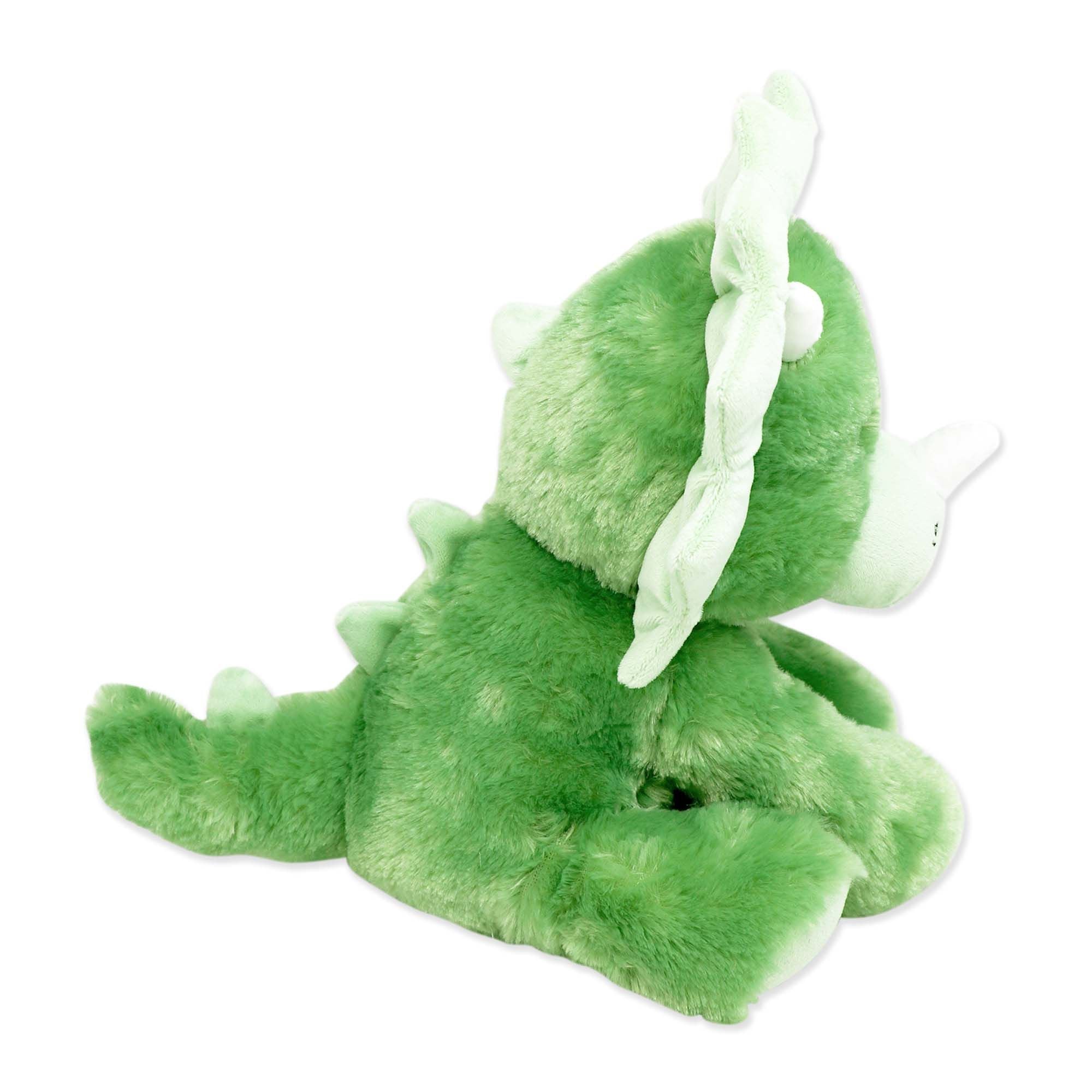 12" Dino Plush Toy – Soft 100% Polyester Green Dinosaur Stuffed Animal