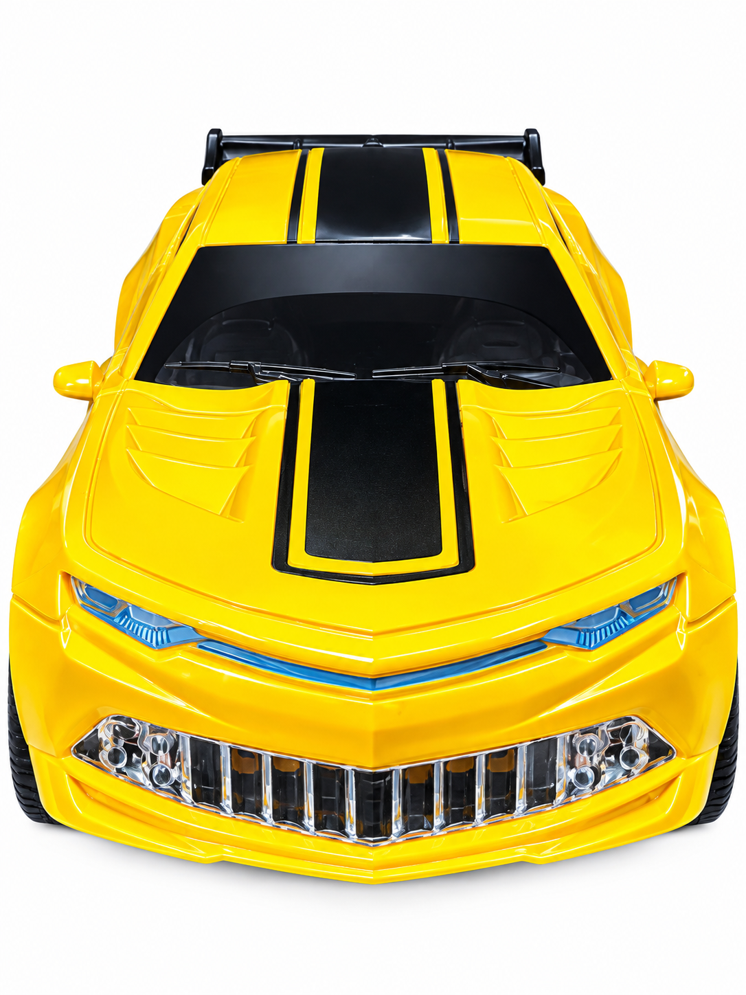 Transforming Robot Sports Car Toy – 2-in-1 Yellow Robot Car with Lights &amp; Sound (3+ Years)
