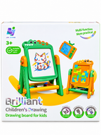 2-in-1 Kids Drawing Board &amp; Puzzle Easel – Dinosaur-Themed Educational Art Toy (3+ Years)  SMALL SIZE