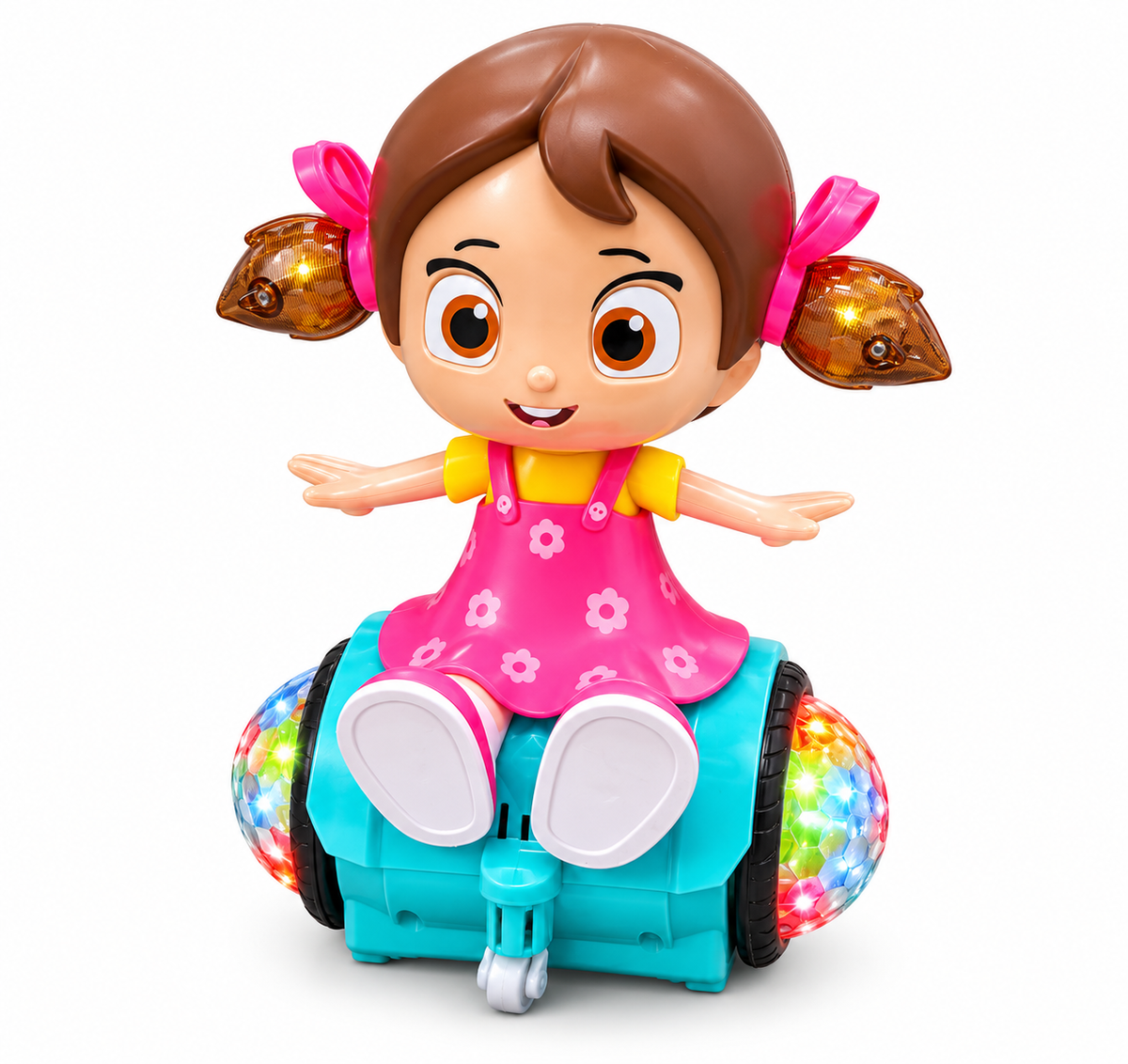 Dancing Girl Musical Doll with LED Lights &amp; Moving Action – Interactive Toy for Kids