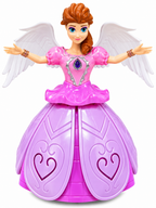 Angel Girl Dancing Princess Doll – Musical Bump &amp; Go Toy with Colourful Lights (3+ Years)