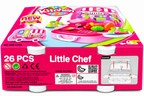 Kids Kitchen Cooking Play Set – Portable Pink Pretend Kitchen Toy (3+ Years)