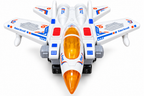 2-in-1 Transforming Robot Aircraft Toy – Fighter Jet &amp; Robot with LED Lights and Sound