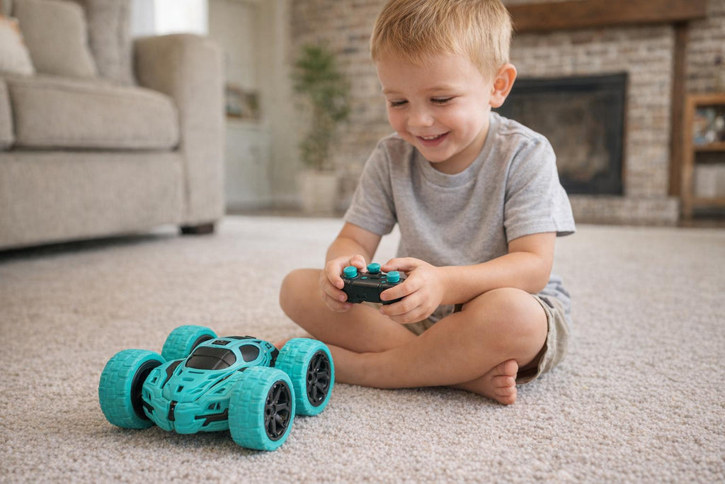 2-Sided RC Stunt Car – Flip & Spin Remote Control Truck