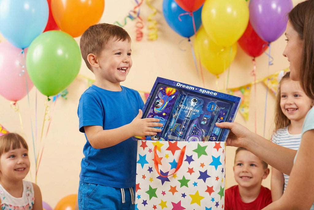 Dream Space Kids Stationery Gift Set – 8pc Rocket & Astronaut Theme