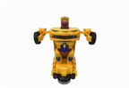 Transforming Robot Sports Car Toy – 2-in-1 Yellow Robot Car with Lights &amp; Sound (3+ Years)