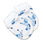 Blue Zebra Newborn 8 Piece Gift Set – 100% Cotton Layette & Toy