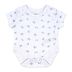 Blue Teddy Bear 5 Piece Baby Layette Gift Set – 100% Cotton