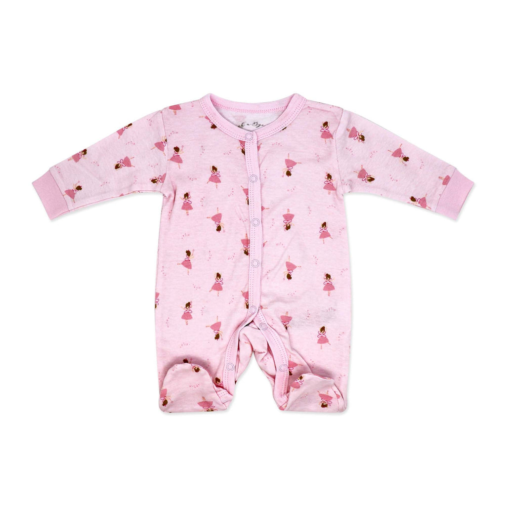 Pink Ballerina 5 Piece Baby Girl Layette Gift Set – 100% Cotton
