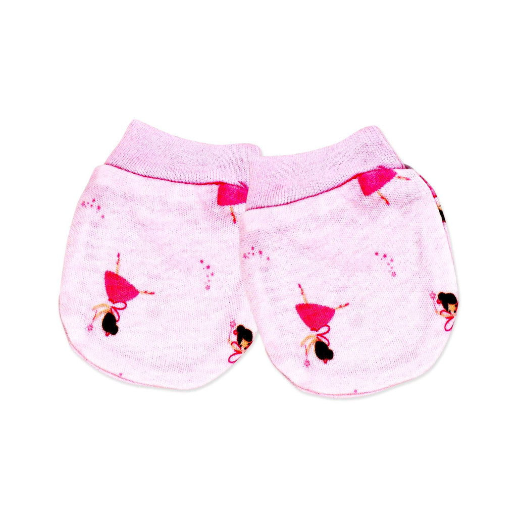 Pink Ballerina 5 Piece Baby Girl Layette Gift Set – 100% Cotton