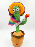 Dancing Cactus Plush Toy – Musical Sombrero Cactus 3+age