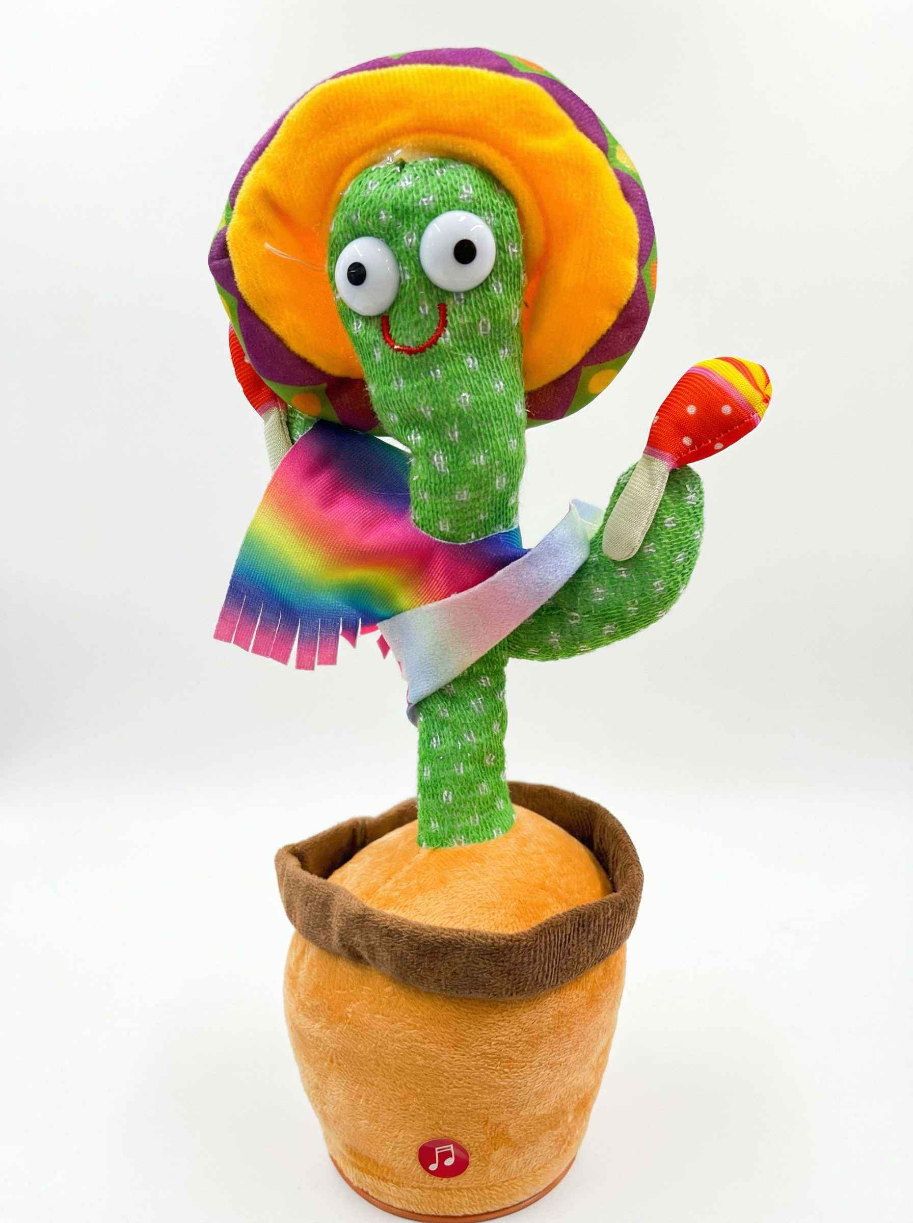 Dancing Cactus Plush Toy – Musical Sombrero Cactus 3+age