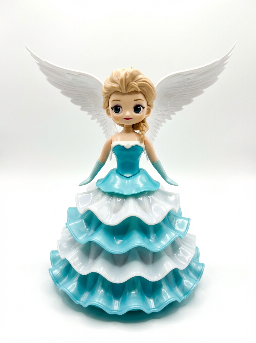 Battery Operated Angel Princess Dancing Doll – Moving Toy with 3 A4 Batteries, Ages 3+