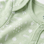 Body bébé imprimé nature verte - 100 % coton