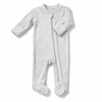 Grey Zip Baby Sleeper| One-Piece – 100% Cotton