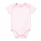 4 Pack Pink Heart Baby Bodysuits – 100% Cotton