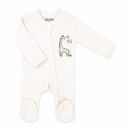 2 Pack Giraffe & Stripe Zip Baby Sleepers – 100% Cotton