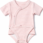 Pack of 2 Diaper Vest Pink Bodysuit-100% Cotton