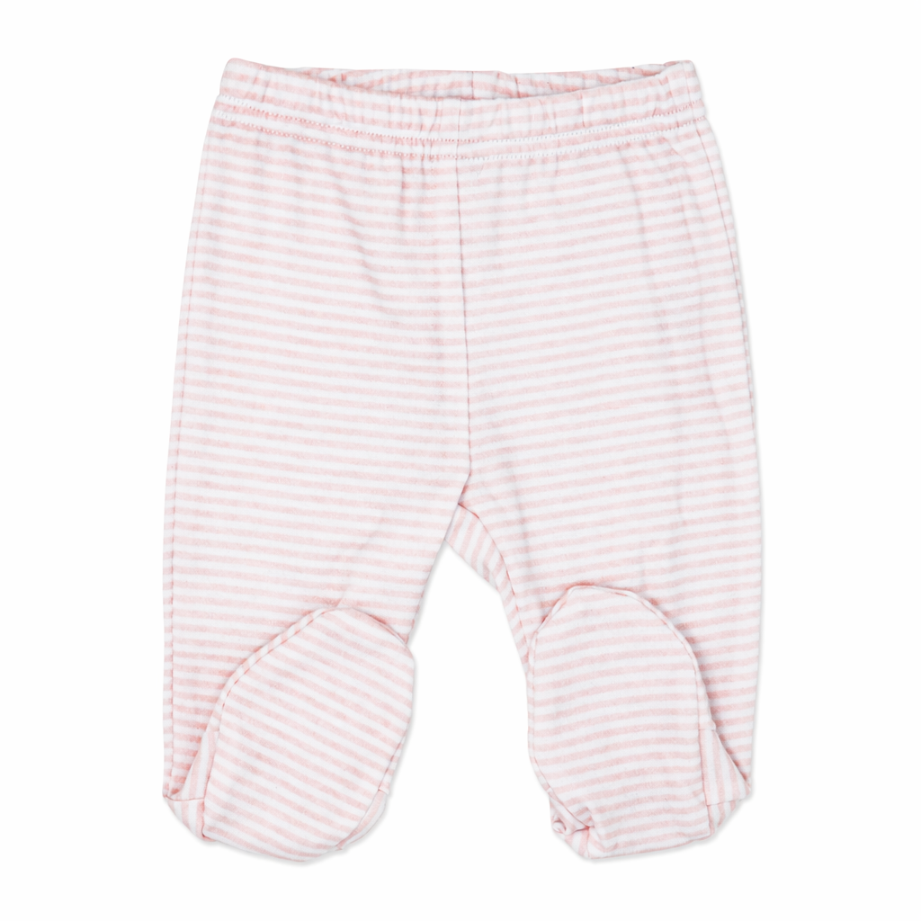 3 Piece Pink Heart Baby Outfit Set – 100% Cotton