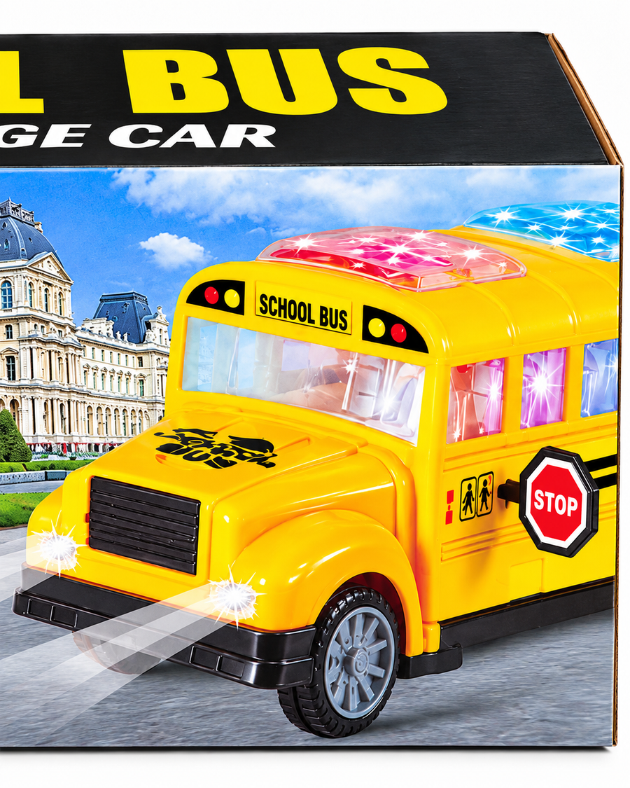 Yellow School Bus Toy – Lights &amp; Sounds for Kids