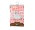 3 Piece Pink Llama Baby Outfit Set-100% cotton